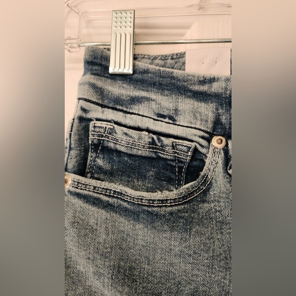 Good American Good Waist Skinny High Rise Blue Jeans Tummy Tech Size 2 /26 - Picture 12 of 16